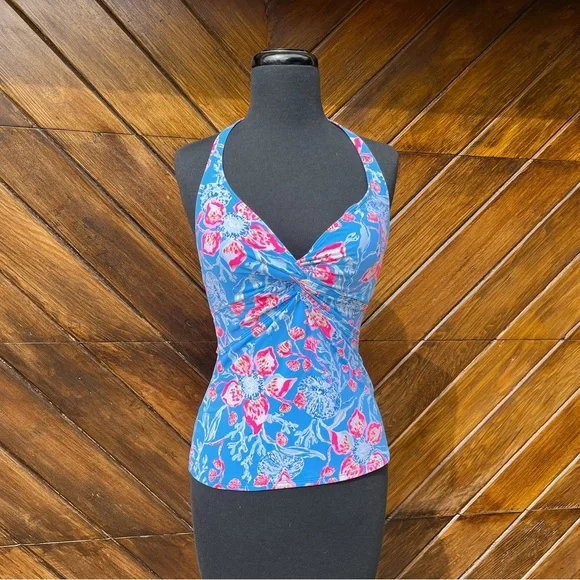 NWT Lilly Pulitzer "Coen Halter Tankini" top - size 6 - Picture 1 of 5